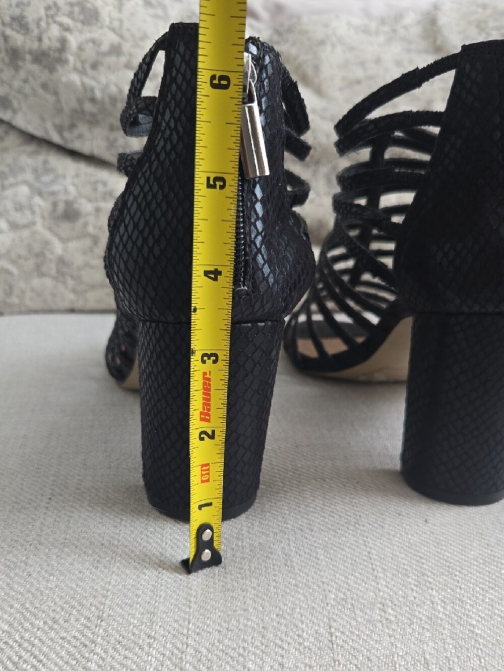 Tahari Black Strappy Block Heel Sandals - Women - Picture 3 of 4